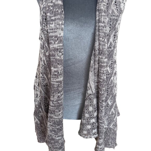 Moth Chicago Open Knit Sleeveless Cardigan Vest XS/S - Picture 3 of 7